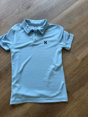 Hurley Light Blue Boys' Polo with Black Logo